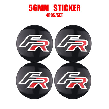 4Pcs 55/56/63mm Car Wheel Tire Center Emblem Cover Hub Caps Sticker for seat cupra Ateca Leon 6f 6j FR Mk2 Mk3 5f 1p lbiza Exeo