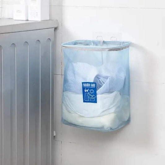 Foldable Wall Mounted Laundry Basket Dirty Clothes Storage Basket Toy Dust Bucket Home Laundry Hamper Dirty Clothes Storage Bag