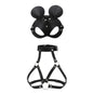 Leather Cat Mask & Body Harness Set Women Erotic Bondage BDSM Fetish Lingerie Gothic Masquerade Cosplay Accessories