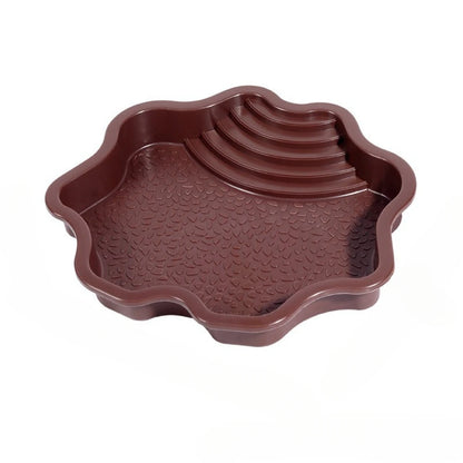 Turtle Bathing Pool, Reptile Feeding Dish Water Pot, Landscape Fish Tank Decoration,Turtle Bath Pool for Aquatic Climbing Pet