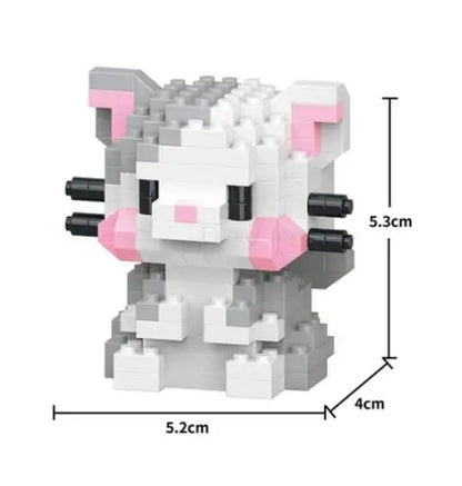 Insect Micro Animals Pet Cats Dog Building Blocks 3D Diamond Model BEE Snail Brick City Construction Toy for Children Kid Gift