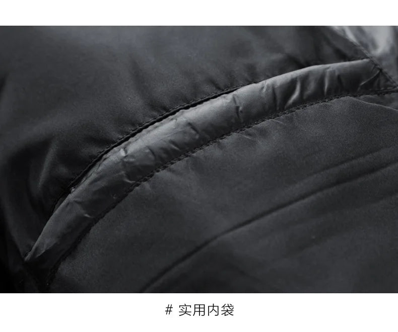 2025 Winter Hooded Men's 90% White Duck Down coat fashion warm Down Jackets casual winter Men thicken winter Jacket size M-4XL
