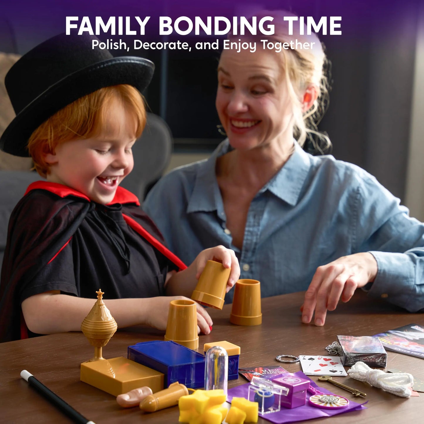 JOYFY 180+ Magic Set My First Magic Trick Kit Amazing Magician Toy with Step-by-Step Video Lessons for Kids Birhtyday Gift
