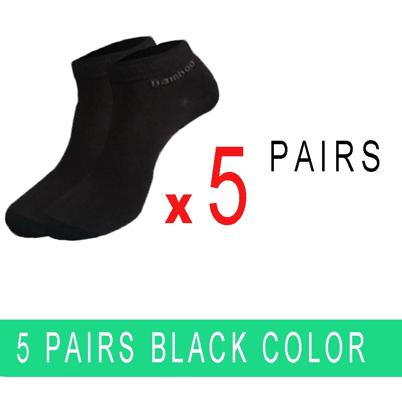 5/10/15/20 Pairs Bamboo Fiber Ankle Socks Men’s And Women Soft And Breathable Boat Socks Men Gifts Spring Summer Short Socks