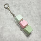 Keys Button Keycap Fidget Keychain Finger Keyboard Caps Toy Decompression Keychain Stress Relief Gadget Pass The Time for Adult