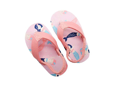 Children Flip Flops Shoes Cartoon Summer EVA Soft Sole Indoor Bathing Anti Fall Girls and Boys Sandals Beach and Pool Slippers
