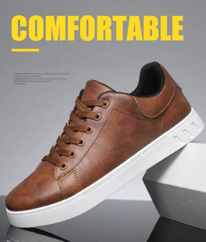 Casual Shoes Loafers British Leather Sneakers Flats Shoes Classic Men Leather Shoes Spring Summer New Trendy Designer Loafers