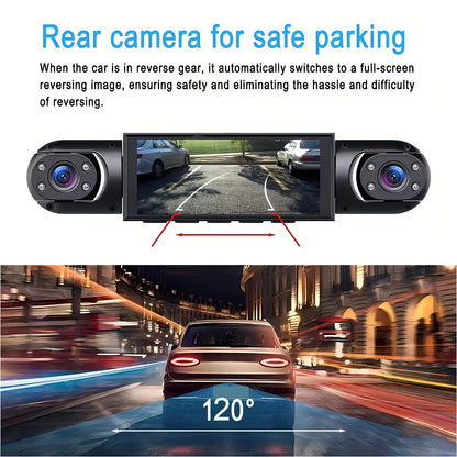 Dash Cam Vehicle DVR Video Recorder 4 Cameras for Cars Black Box Front Rear Internal Night Vision Loop Recording Dashcam Car 360
