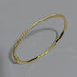 Top Quality Fashion Lovely Bangle Pure Sterling 925 Silver Jewelry For Women Design Bangle Cute Diamond Party Gift Jewelry Size6