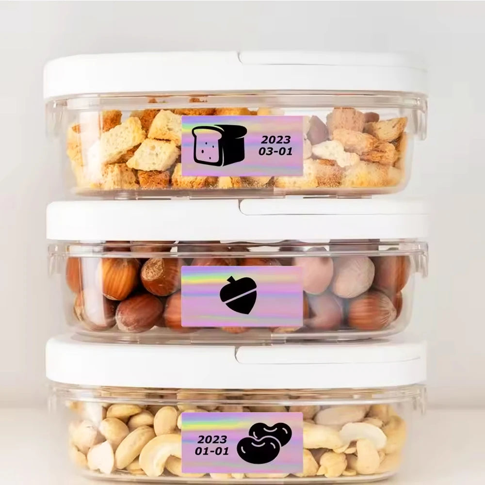 57mmx3.5M Holographic Thermal Paper Continuous Roll for M02/T02/A6 Printers - Silver Purple Gold Pink Blue Glitter Label DIY Mak