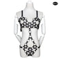 Bondage Harness Metal Leather Clothes Sexy Lingerie Bra Panty Adult Games Restraints Fetish Wear Erotic Costume BDSM Sex Toys