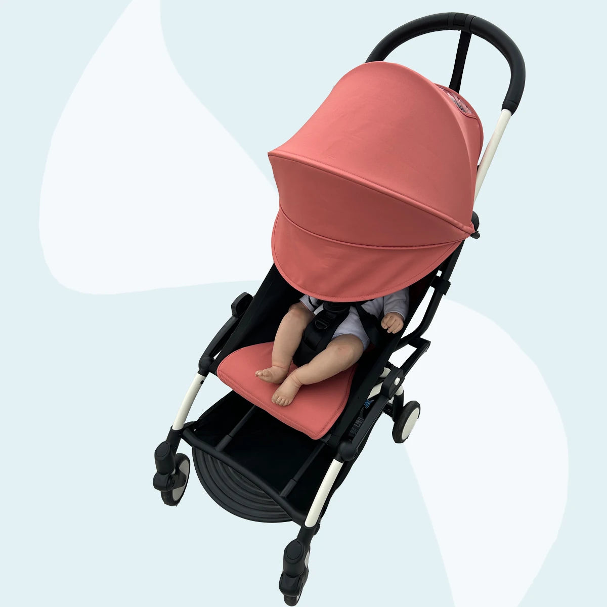 MomTan Stroller Accessories Replacement Set Extended Canopy & Seat Cushion & Seat Base For Babyzen YOYO Series & Stokke YOYO3
