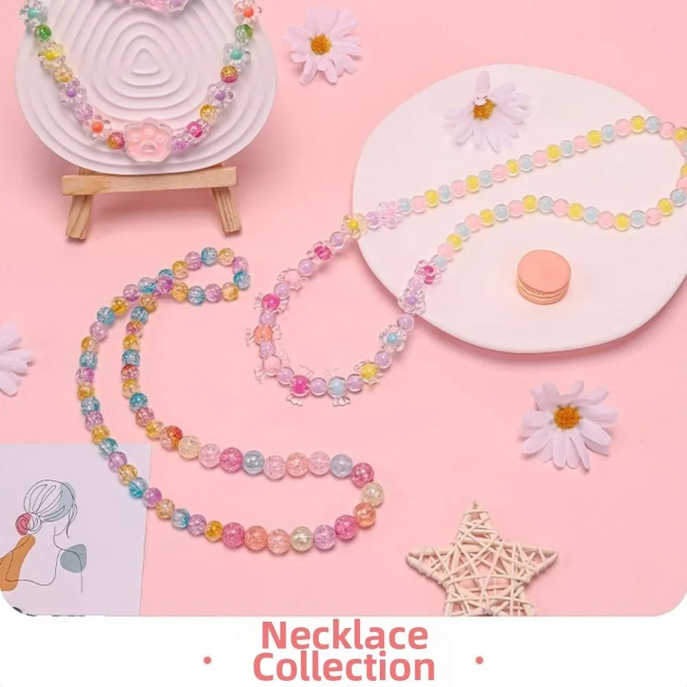 24 Grid DIY Handmade Beaded Kit Acrylic Creative Beads Bracelet Making Kit Cute Kawaii DIY Jewelry Making Kit Educational Craft