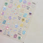Ocean Shell Starfish Shell Conch Whale Dolphin Seahorse Coconut Tree Water Bubbles Self Adhesive Nail Art Sticker Manicure Decal