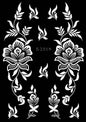 Flower Tattoo Stencil Reusable Henna Template for Hand and Body Henna Tattoo Design for Wedding Festival Party Tattoo Tools