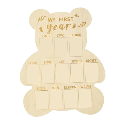 Ylsteed Newborn First Year Photo Frame Photography Props 12 Month Baby Growth Picture Record Milestone Board Baby Souvenirs gift