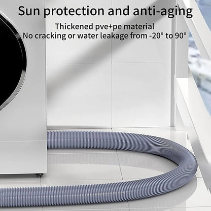 Foldable Caravan Sewer Plumbing Kit with Adjustable Adapter and Clamp Leak-Proof RV Hose Flexible drain hose for motorhomes