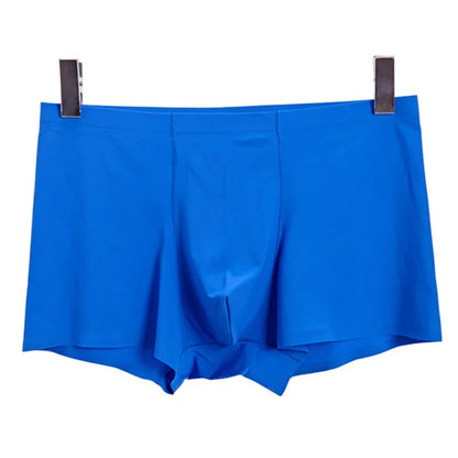 L-Xxxl Seamless Eisse Ide Boxer Men Solid Color Male Underpants Ultra Thin Sexy Underwear Summer Cool Trunk Shorts