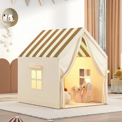 Large Kids Toddler Play Tent Indoor Outdoor - Foldable Pop Up Playhouse with Mesh Windows Safe Non-Toxic for Boys Girls