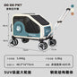 Large Space Foldable Pet Trolley Silent Wheel Pet Travel Box Portable Car Carrier Cage For Small Medium Dogs Cats Outdoor Trip