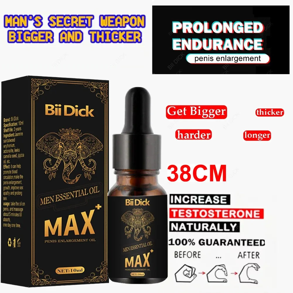 10PCS Male Massage Oil, Penis Enlargement & Thickening Oil, Performance Body Care Liquid for Men, Adult Product Performance Oil