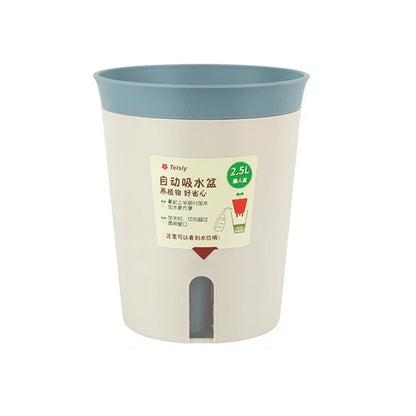 Self Watering Plant Pots Plastic Flowerpot Planter with Drainage Holes Hydroponics Flower Pot Plastic Lazy Automatic Plants Pot