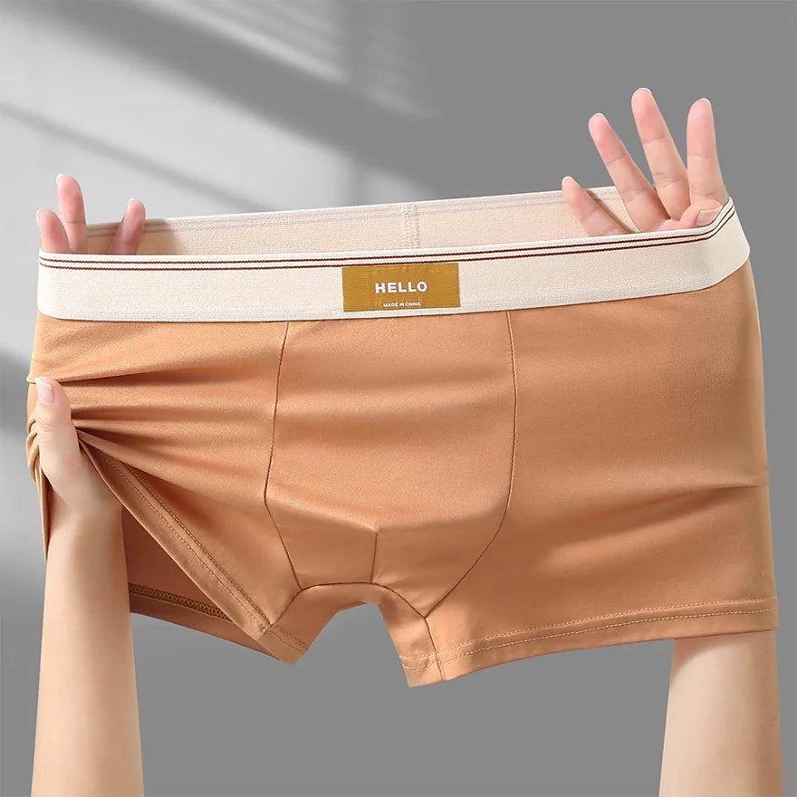 Underwear Man 2025 briefs mid-waist quadrangle pants loose XXXXL underpants men's boxer briefs confirtable clothing