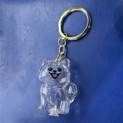 New Clear Puppy Hair Memorial Keepsake Capsule Pet's Dog Fur Container DIY Pendant Keychain Decor Pet Lovers Home Display Gifts