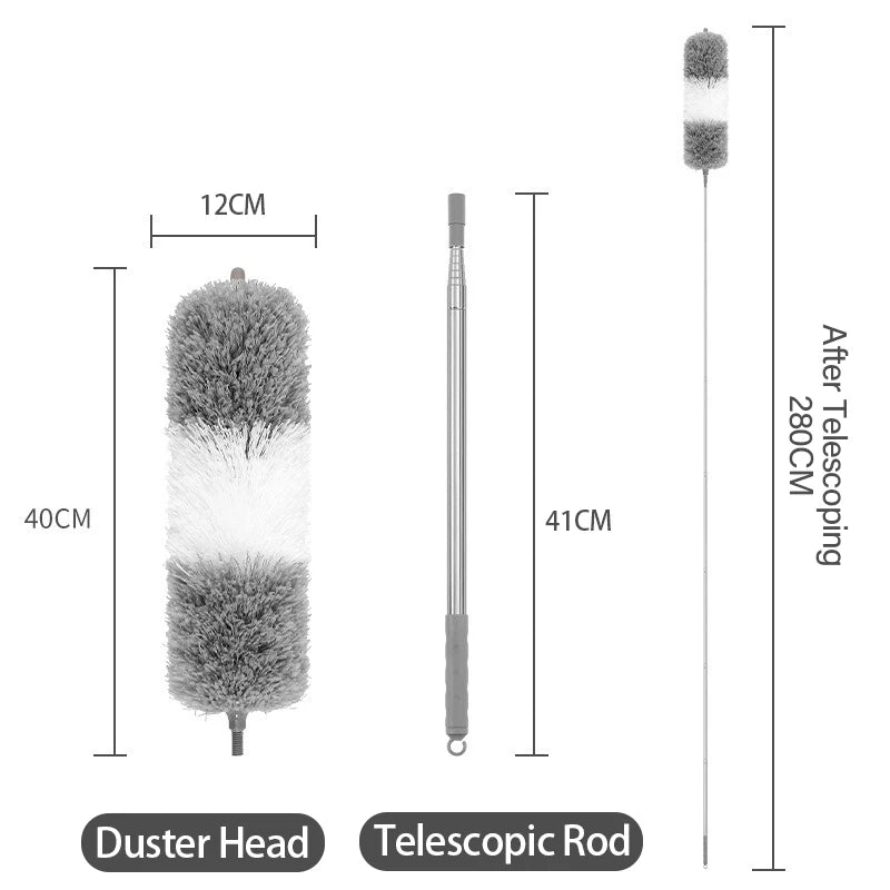 Extendable Microfiber Duster Retractable Duster Brush Household Cleaning Tools Dust Remover Brush For Dust Cleaning CCD001