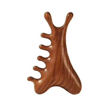 4‑in‑1 Manual Massage Comb Handheld Non‑Battery Massage Tool for Scalp Neck Face Head and Body