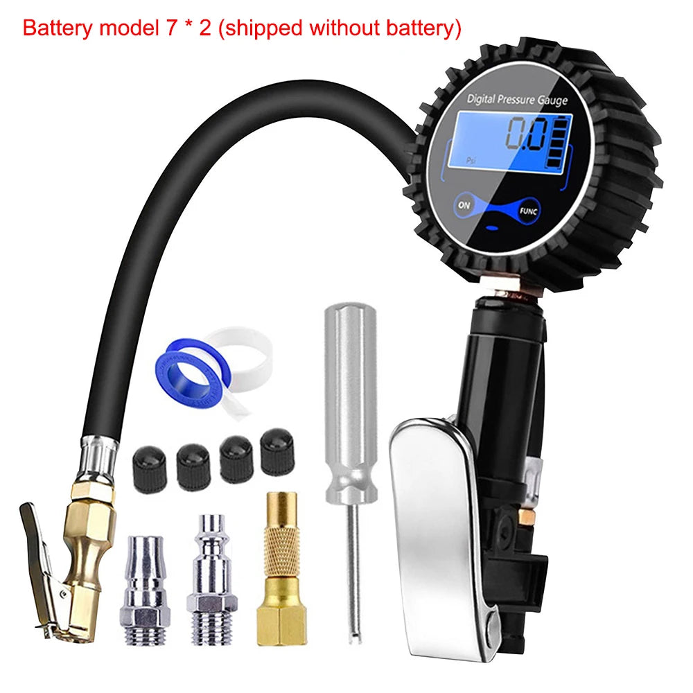 Digital Display Tire Pressure Gauge Auto Accessories High-precision Monitoring Inflation Gun Universal Car Tire Manometro