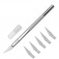 Engraving Non-Slip Metal Scalpel Knife Kit 5pcs Blades Cutter Craft Knives For Mobile Phone PC DIY Repair Hand Tool Accessories