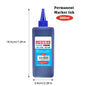 1 Box 500ml Permanent Marker Ink,Oily,Quick-Drying,Waterproof And Non-Fading,Non-Erasable 3 Colors Marker Ink Filler Liquid