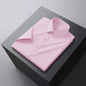 Men's Business Casual Solid Color Short Sleeve Shirt Summer Fashion No Ironing Comfortable Versatile Top for Men