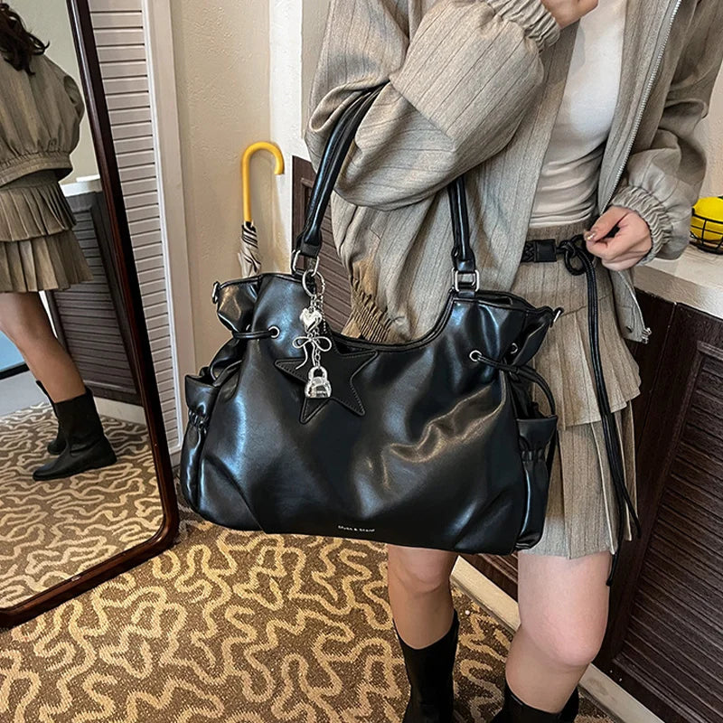Fashionable Brand Design Tote Bag New Retro Shoulder Bag Casual Large-capacity Crossbody Bags Light Luxury High-end Women's Bags