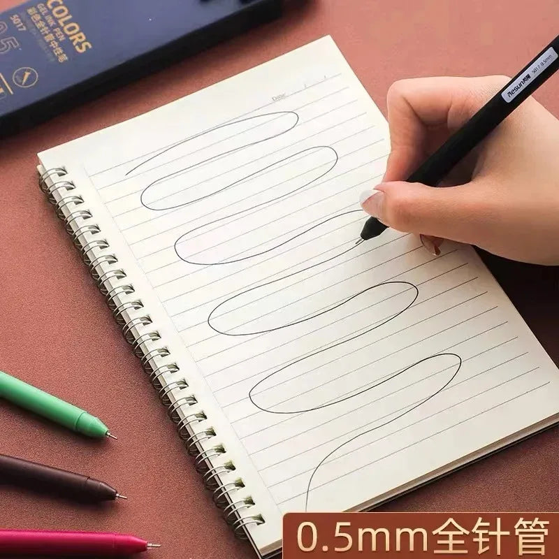Morandi & Macaron Color Gel Pens (30/5 Colors) - 0.5mm Refill, Smooth Writing Durable Pens for School Stationery
