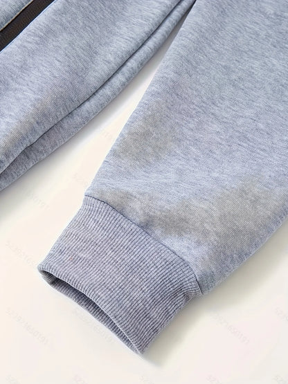 Men Autumn and Winter New Hoodies Long Sleeve Sweatshirt Pocket Zipper Design Hooded Sweatshirt Men Sportswear Casual Jacket