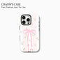 Fashion exquisite bow polka dot Phone Case for iPhone 17 16 15 14 13 12 11 Pro Max Air Plus Luxury Double-layer Back Cover