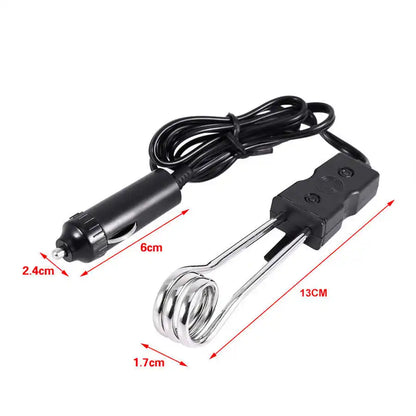 12V 24V 120-140W Car Immersion Heater Portable High Quality Safe Warmer Auto Electric Tea Coffee Water Heater