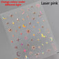 1PC 5D Korean Bronzing Nail Stickers Japanese Gold Silver Star Moon Luxury DIY Nail Art Decoration Decals Manicure Accessories
