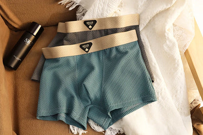 4pcs Men's Boxer Shorts Ice Silk Underwear Plus Size Underpants Cool Breathable Sexy Slim Panties Mesh Lingerie Wholesale Lots