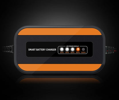 12V 6V Motorcycle Toy Car Battery Charger Mini Lead Acid Battery Charger 2A Full Automatic Charging Puls Repair for Auto Motorcy