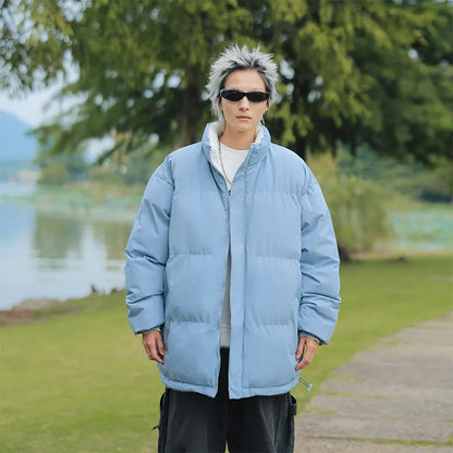 New Couple's Fashionable Versatile Windproof Neutral Cotton Jacket Outdoor Thick Warm Comfortable Breathable Double-sided Jacket