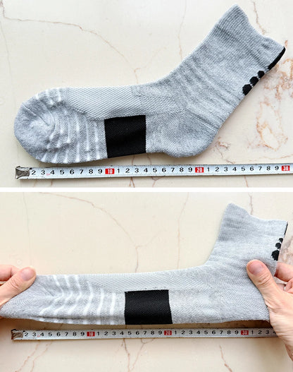 6/3/1 Pairs Men's Compression Socks Breathable Basketball Sports Cycling Socks Moisture Wicking High Elastic Tube Socks