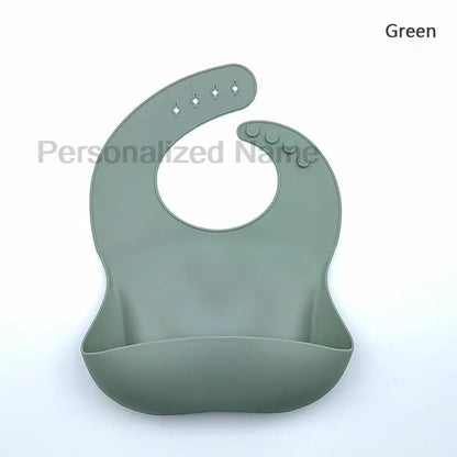 Silicone Baby Bib for Babies & Toddlers Waterproof Silicone Bibs Soft With Food Catcher Pocket for Boys & Girls Free Custom Logo