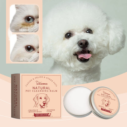 Pet Tear Stain Remover Balm Dogs Cats Eyes Wipe Cream Keep Eye Area Dry Gentle Reduce Tear Mark Cleaner for Cats Pet Eye Care