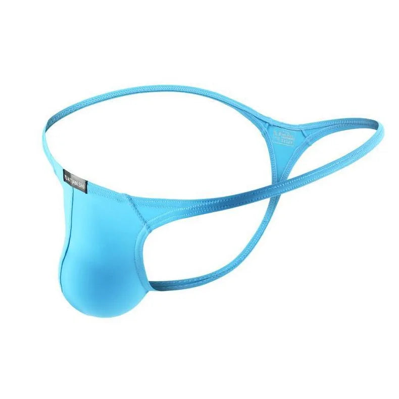 Solid Color Mens thong Elastic Seamless Man Underwear  Bikini Sexy Gay Male Jockstrap T-pants Breathable Homme Underpants Cueca