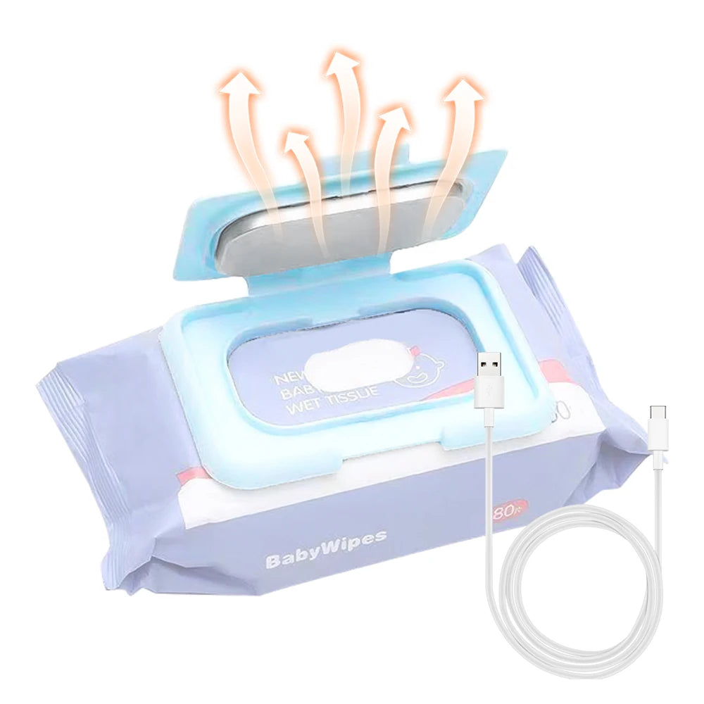 Baby Wipe Warmer Portable Baby Wet Wipes Warmer Heater USB Powered Perfect for Traveling Baby Wipe Warmer 5V USB power supply
