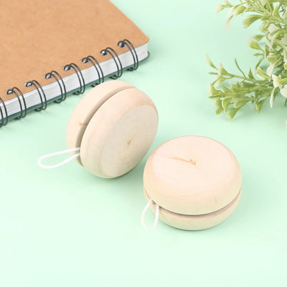Portable Wooden Yoyo Ball Colorful Handmade Toy Creative Play & Craft Accessories for Children