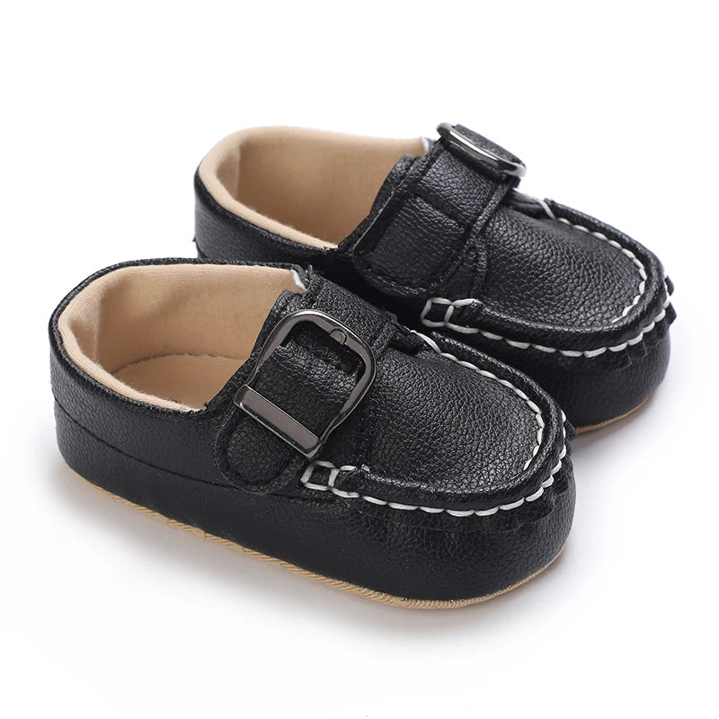 HAIZHIW 0-18M Baptism Newborn Baby Prewalker Girls Boys Casual Shoes Leather Non-Slip Soft-Sole Infant Toddler First Walkers